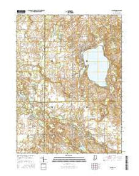 Culver Indiana Current topographic map, 1:24000 scale, 7.5 X 7.5 Minute, Year 2016