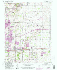 Cumberland Indiana Historical topographic map, 1:24000 scale, 7.5 X 7.5 Minute, Year 1962