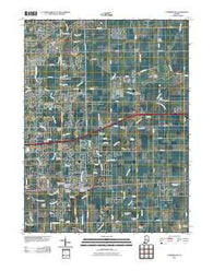 Cumberland Indiana Historical topographic map, 1:24000 scale, 7.5 X 7.5 Minute, Year 2010