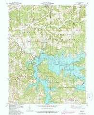 Cuzco Indiana Historical topographic map, 1:24000 scale, 7.5 X 7.5 Minute, Year 1980