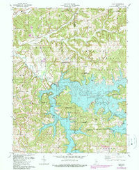Cuzco Indiana Historical topographic map, 1:24000 scale, 7.5 X 7.5 Minute, Year 1980