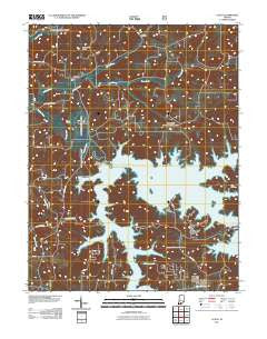 Cuzco Indiana Historical topographic map, 1:24000 scale, 7.5 X 7.5 Minute, Year 2011
