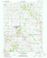 Cynthiana Indiana Historical topographic map, 1:24000 scale, 7.5 X 7.5 Minute, Year 1961