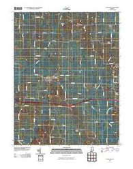 Cynthiana Indiana Historical topographic map, 1:24000 scale, 7.5 X 7.5 Minute, Year 2010