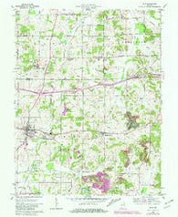 Dale Indiana Historical topographic map, 1:24000 scale, 7.5 X 7.5 Minute, Year 1961