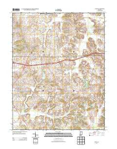 Dale Indiana Historical topographic map, 1:24000 scale, 7.5 X 7.5 Minute, Year 2013