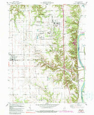 Dana Indiana Historical topographic map, 1:24000 scale, 7.5 X 7.5 Minute, Year 1978
