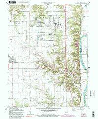 Dana Indiana Historical topographic map, 1:24000 scale, 7.5 X 7.5 Minute, Year 1978