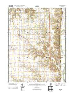 Dana Indiana Historical topographic map, 1:24000 scale, 7.5 X 7.5 Minute, Year 2013