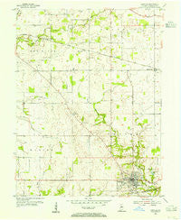 Danville Indiana Historical topographic map, 1:24000 scale, 7.5 X 7.5 Minute, Year 1953