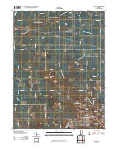 Danville Indiana Historical topographic map, 1:24000 scale, 7.5 X 7.5 Minute, Year 2010