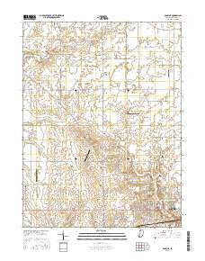 Danville Indiana Current topographic map, 1:24000 scale, 7.5 X 7.5 Minute, Year 2016