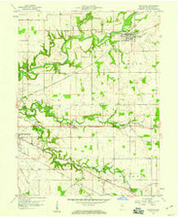 Darlington Indiana Historical topographic map, 1:24000 scale, 7.5 X 7.5 Minute, Year 1958
