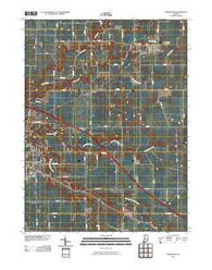 Darlington Indiana Historical topographic map, 1:24000 scale, 7.5 X 7.5 Minute, Year 2010