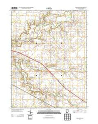 Darlington Indiana Historical topographic map, 1:24000 scale, 7.5 X 7.5 Minute, Year 2013
