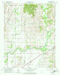 Daylight Indiana Historical topographic map, 1:24000 scale, 7.5 X 7.5 Minute, Year 1961
