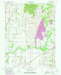 Daylight Indiana Historical topographic map, 1:24000 scale, 7.5 X 7.5 Minute, Year 1961