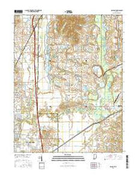 Daylight Indiana Current topographic map, 1:24000 scale, 7.5 X 7.5 Minute, Year 2016