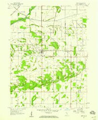 DeMotte Indiana Historical topographic map, 1:24000 scale, 7.5 X 7.5 Minute, Year 1957
