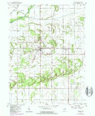 DeMotte Indiana Historical topographic map, 1:24000 scale, 7.5 X 7.5 Minute, Year 1957