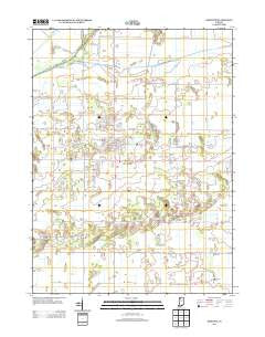 DeMotte Indiana Historical topographic map, 1:24000 scale, 7.5 X 7.5 Minute, Year 2013