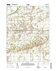 DeMotte Indiana Current topographic map, 1:24000 scale, 7.5 X 7.5 Minute, Year 2016