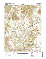 De Gonia Springs Indiana Current topographic map, 1:24000 scale, 7.5 X 7.5 Minute, Year 2016