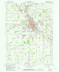 Decatur Indiana Historical topographic map, 1:24000 scale, 7.5 X 7.5 Minute, Year 1962