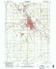 Decatur Indiana Historical topographic map, 1:24000 scale, 7.5 X 7.5 Minute, Year 1992