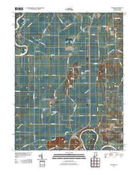 Decker Indiana Historical topographic map, 1:24000 scale, 7.5 X 7.5 Minute, Year 2010