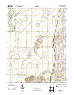 Decker Indiana Historical topographic map, 1:24000 scale, 7.5 X 7.5 Minute, Year 2013
