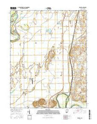 Decker Indiana Current topographic map, 1:24000 scale, 7.5 X 7.5 Minute, Year 2016