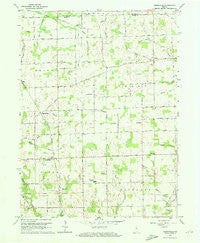 Deedsville Indiana Historical topographic map, 1:24000 scale, 7.5 X 7.5 Minute, Year 1960