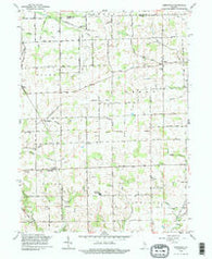 Deedsville Indiana Historical topographic map, 1:24000 scale, 7.5 X 7.5 Minute, Year 1992