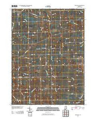 Deedsville Indiana Historical topographic map, 1:24000 scale, 7.5 X 7.5 Minute, Year 2010