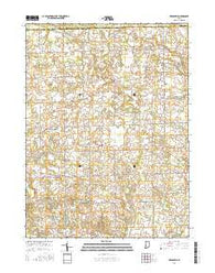 Deedsville Indiana Current topographic map, 1:24000 scale, 7.5 X 7.5 Minute, Year 2016