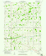 Deerfield Indiana Historical topographic map, 1:24000 scale, 7.5 X 7.5 Minute, Year 1960