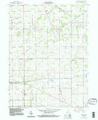 Deerfield Indiana Historical topographic map, 1:24000 scale, 7.5 X 7.5 Minute, Year 1992