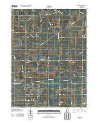 Deerfield Indiana Historical topographic map, 1:24000 scale, 7.5 X 7.5 Minute, Year 2010