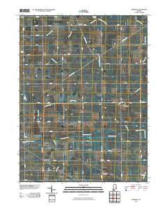 Deerfield Indiana Historical topographic map, 1:24000 scale, 7.5 X 7.5 Minute, Year 2010