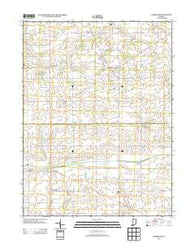 Deerfield Indiana Historical topographic map, 1:24000 scale, 7.5 X 7.5 Minute, Year 2013