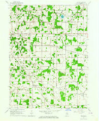 Denham Indiana Historical topographic map, 1:24000 scale, 7.5 X 7.5 Minute, Year 1962