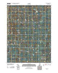 Denham Indiana Historical topographic map, 1:24000 scale, 7.5 X 7.5 Minute, Year 2010