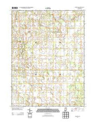 Denham Indiana Historical topographic map, 1:24000 scale, 7.5 X 7.5 Minute, Year 2013