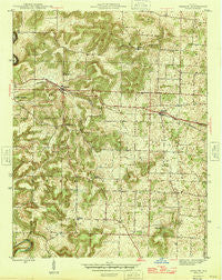 Depauw Indiana Historical topographic map, 1:24000 scale, 7.5 X 7.5 Minute, Year 1946