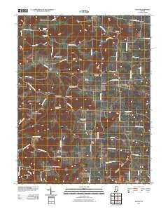 Depauw Indiana Historical topographic map, 1:24000 scale, 7.5 X 7.5 Minute, Year 2010