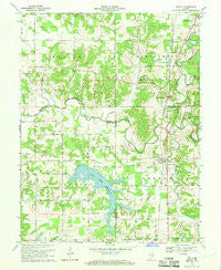 Deputy Indiana Historical topographic map, 1:24000 scale, 7.5 X 7.5 Minute, Year 1968