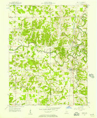 Deputy Indiana Historical topographic map, 1:24000 scale, 7.5 X 7.5 Minute, Year 1956