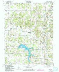 Deputy Indiana Historical topographic map, 1:24000 scale, 7.5 X 7.5 Minute, Year 1968