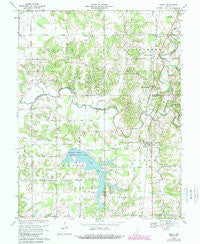 Deputy Indiana Historical topographic map, 1:24000 scale, 7.5 X 7.5 Minute, Year 1968